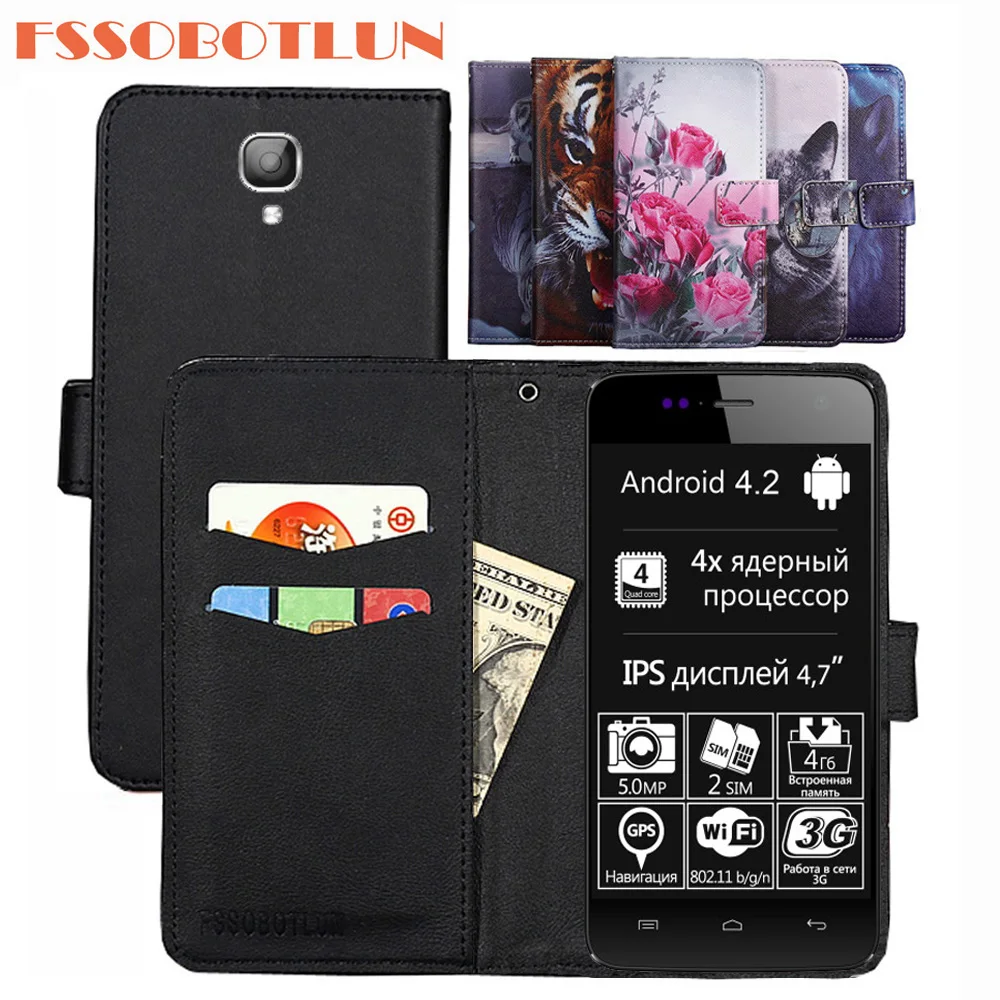 

FSSOBOTLUN 9 colors For Explay Vega Case PU Leather Retro Flip Cover Shell Magnetic Fashion Wallet Cases Kickstand Strap