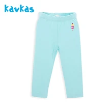 Kavkas/штаны для новорожденных мальчиков и девочек, унисекс, в полоску, хлопок, Теплые повседневные однотонные штаны для детей 2-5 лет