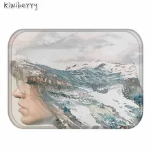 Waterproof Boho Rug Portrait Pattern Bathroom Carpets Rugs Decorative Stair Home Decor Bathroom Carpet Tapete Alfombra Infantil