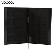 21 в 1 портативный алюминиевый SIM Micro Nano SIM карта Pin коробка для хранения карт памяти Чехол держатель протектор черный