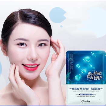 

1 pc Hyaluronic Acid Deep Moisturizing Repairing Face Mask Anti Aging Whitening Depth Replenishment Facial Mask Skin Care
