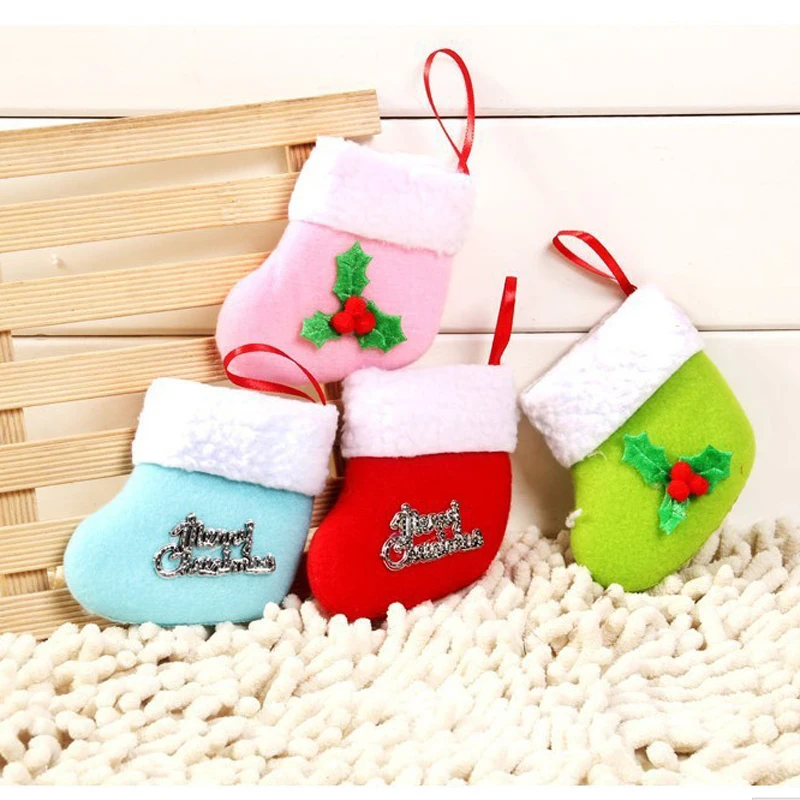 Creative Christmas Gifts High Grade Mini Christmas Stockings Xmas Tree