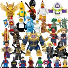 

LegoING Super Heroes Building Blocks Star Wars Ninja Figures Avengers Infinity War Iron Man Grinch Hulk Lord Vold Toys for Kids