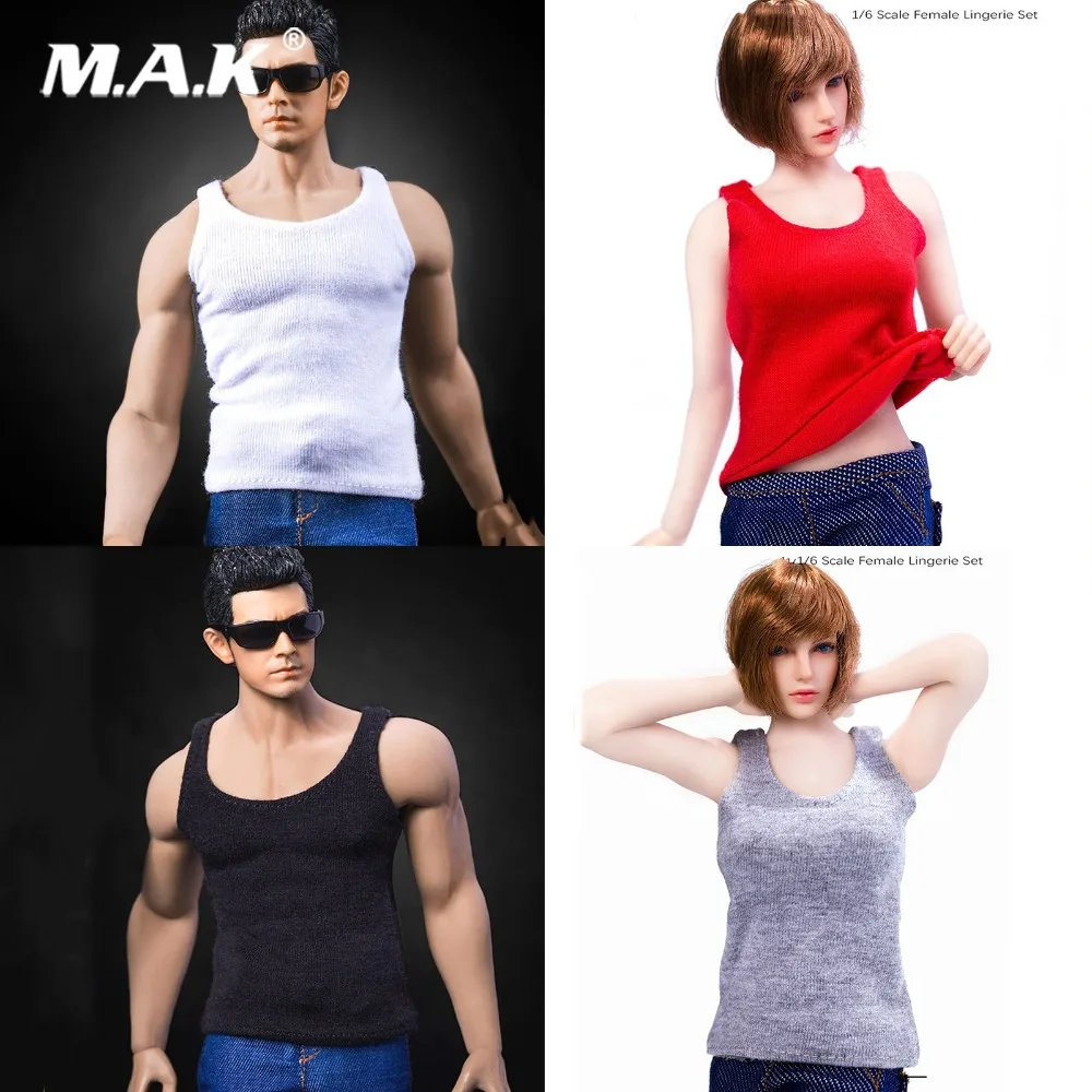 1//6 Women Leather Sleeveless Jacket Jeans Set For 12/'/' Verycool PHICEN Figure