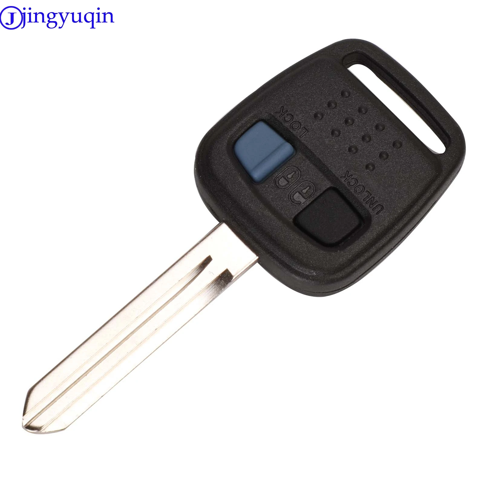 Jingyuqin 10 шт. чехол для дистанционного ключа от машины 2 кнопки чехол Fob для Nissan Bluebird ключи пустой корпус крышка