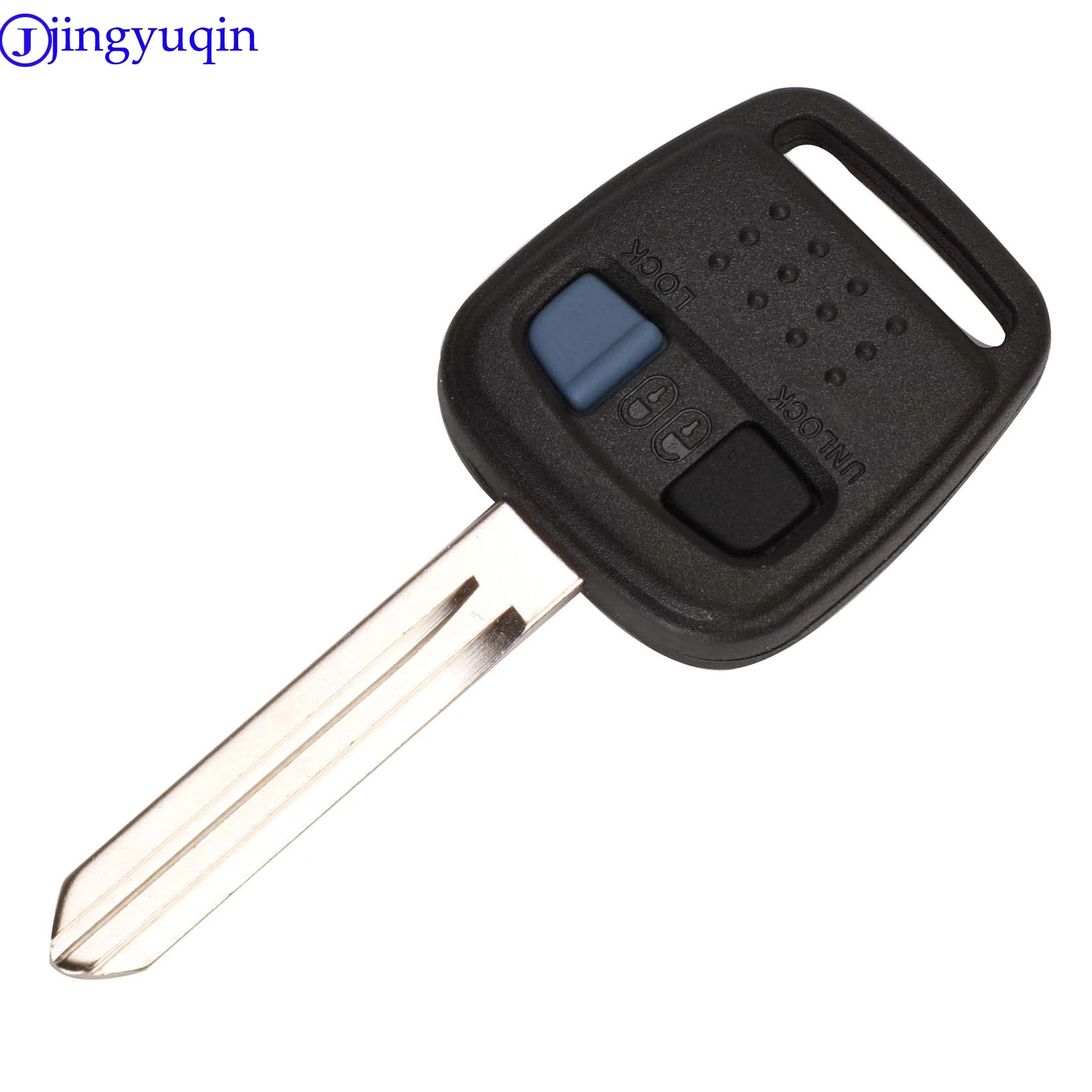 

jingyuqin 10ps Remote Car Key Case 2 Buttons Case Fob For Nissan Bluebird Car Key Blank Shell Cover