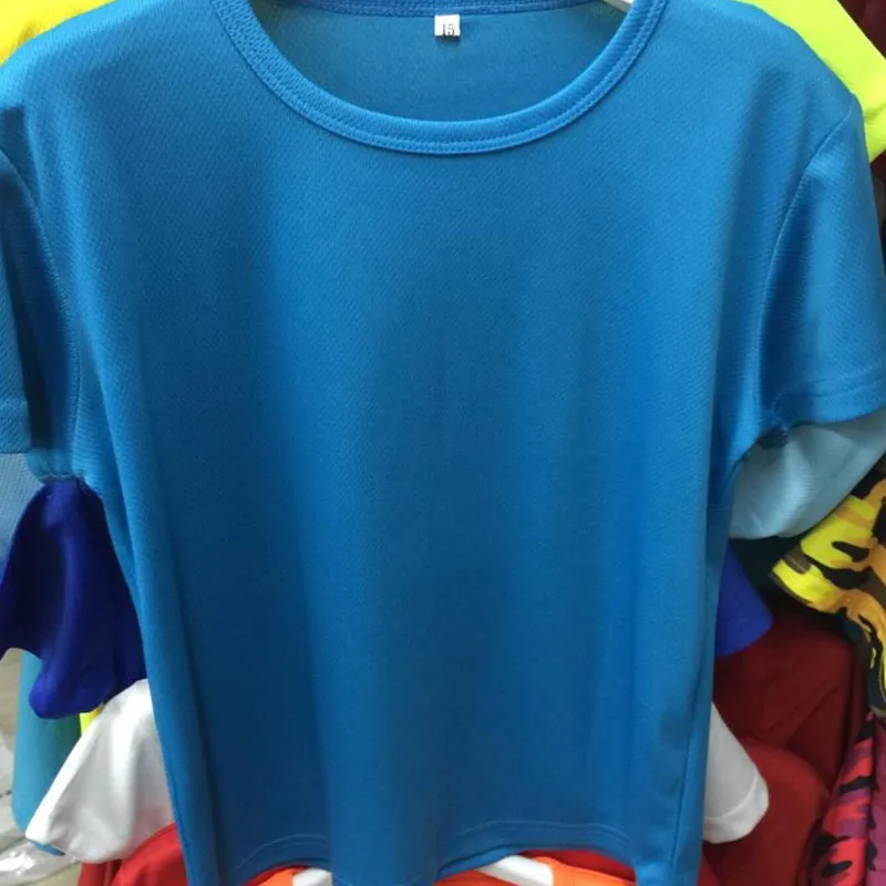 Новая детская брендовая одежда Повседневное Coolmax Быстросохнущий футболка мальчиков Для мужчин сезон: весна–лето дышащая футболка с короткими рукавами для девочек с приталенным пиджаком, футболка