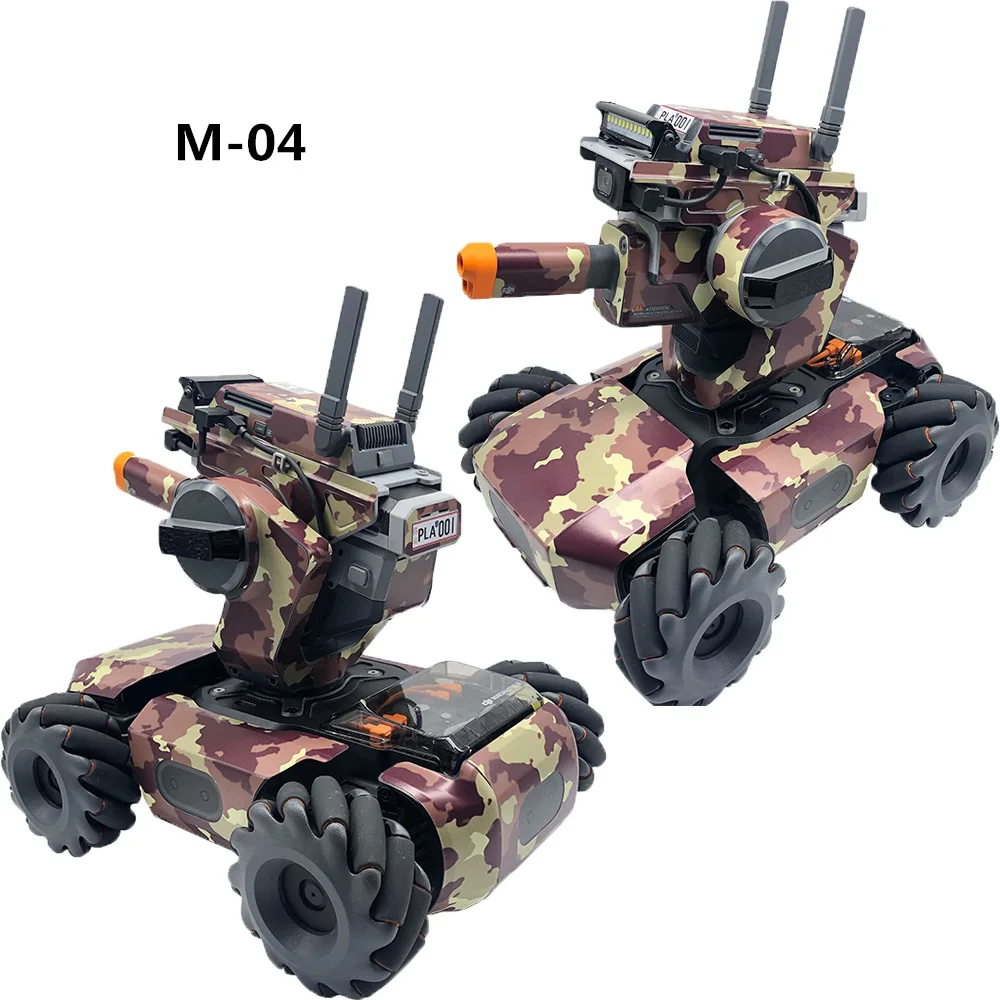 Waterproof Sticker for DJI RoboMaster S1 Shell Protection Skin Free Battery Skin and License Plate Skin for RoboMaster S1-6