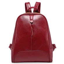 Designe de Las Mujeres Mochilas de Cuero Genuino de Las Mujeres Mochila Femenina Mochila Para Las Niñas Hombro Mochila Bolsa de Viaje de Gran Capacidad