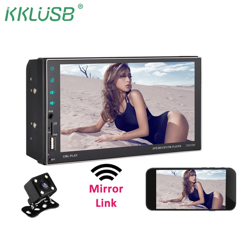 

Autoradio 2 Din General Car Models 7'' inch LCD Touch Screen Mirror Link Car Radio Player Bluetooth Car Audio Rear View Camera