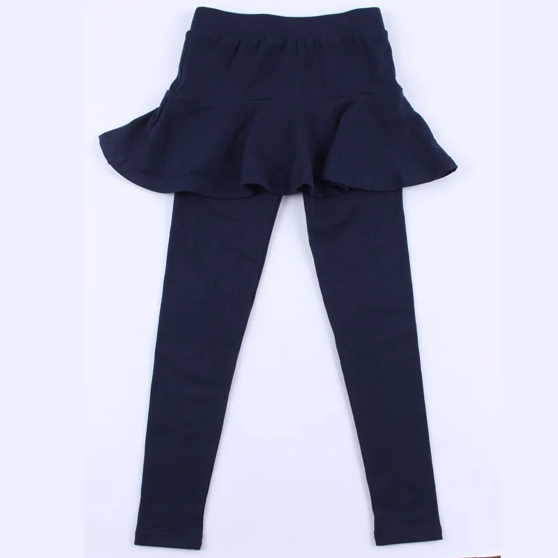 Vtree/Леггинсы для маленьких девочек; хлопковая юбка; брюки для девочек; милые детские брюки ярких цветов; детская брендовая одежда; детские леггинсы; От 2 до 10 лет - Цвет: dark blue
