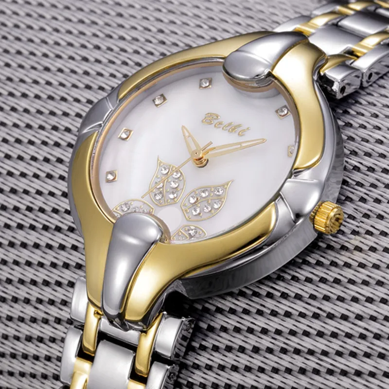 Женские кварцевые часы BELBI наручные с золотым механизмом Relogio Feminino Montre Femme новинка