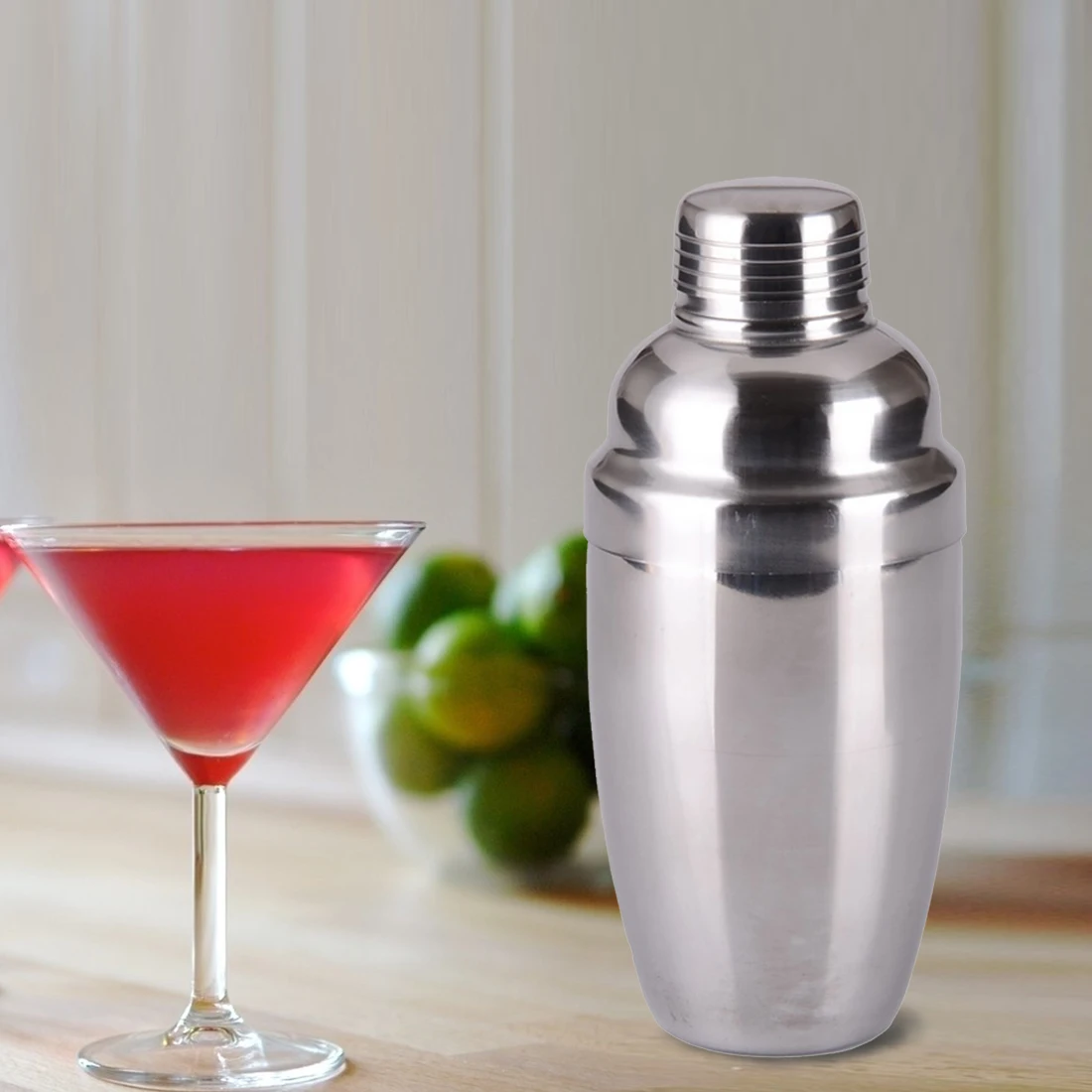 

New Style Barware Drinkware 250/350/550/750ml Stainless Steel Cocktail Shaker Bar Wine Martini Drink Mixer Party Bartender Tool