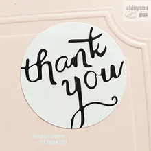 240 шт/партия круглая белая "спасибо" Печать стикер чашка Подарочная наклейка на коробку упаковка для выпечки этикетка коробка для торта украшения Подарочные наклейки