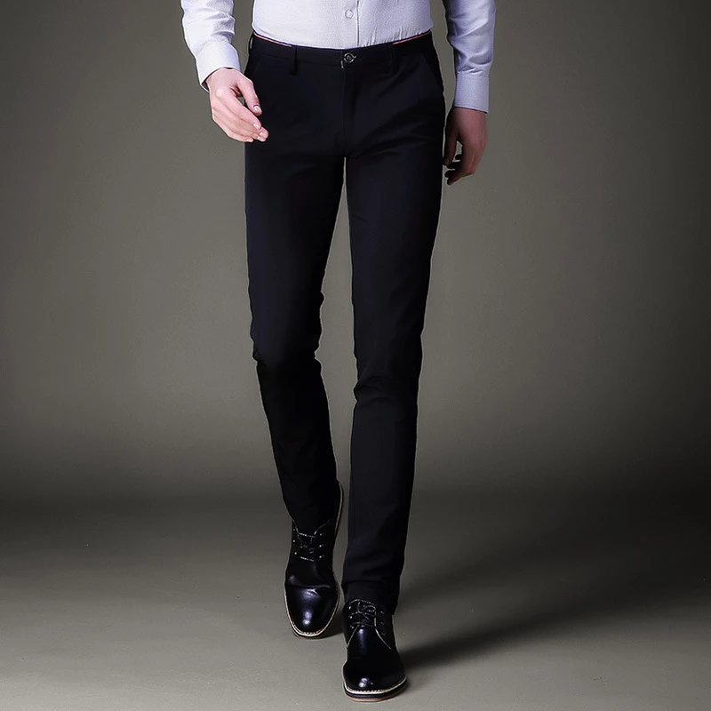 slim leg suit pants