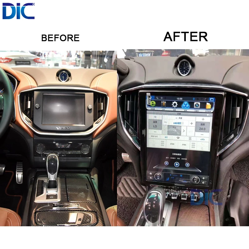 DLC Android система вертикальный экран навигация gps плеер многофункциональная система Поддержка can bus для Maserati Ghibli