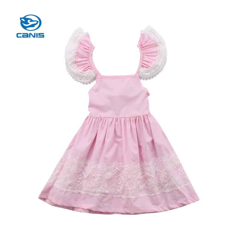 

CANIS Bebe Kids Girls Clothes Toddler Baby Girl Dress Summer Tutu Dress Party Princess Dresses Sundress 6M-5Y Cute Summer