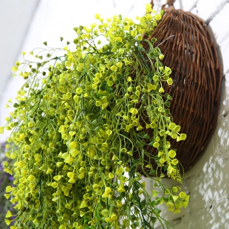 Креативный садовый соломенный цветочный горшок настенный ручной работы из ротанга корзина ваза домашний сад Декор
