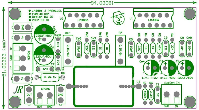 Купить LM3886TF lm3886 два параллельных усилитель усилитель собрал ...