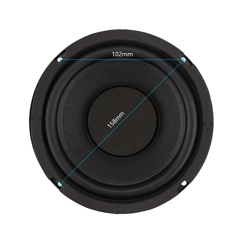 AIYIMA 6.5 Inch Woofer Audio Speaker High Power Music DIY Sound Speakers 4 8 Ohm 80 W Column Rubber Side Subwoofer Loudspeaker audio speakers
