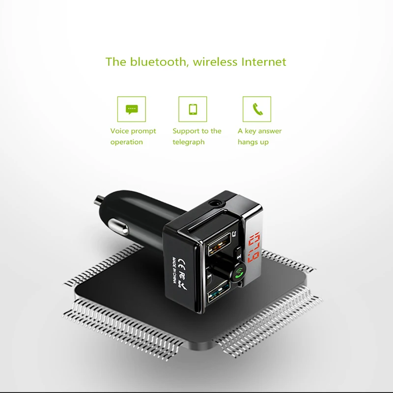 Авто MP3 WAM плеер с двумя портами USB для зарядки мобильного телефона Автомобильный
