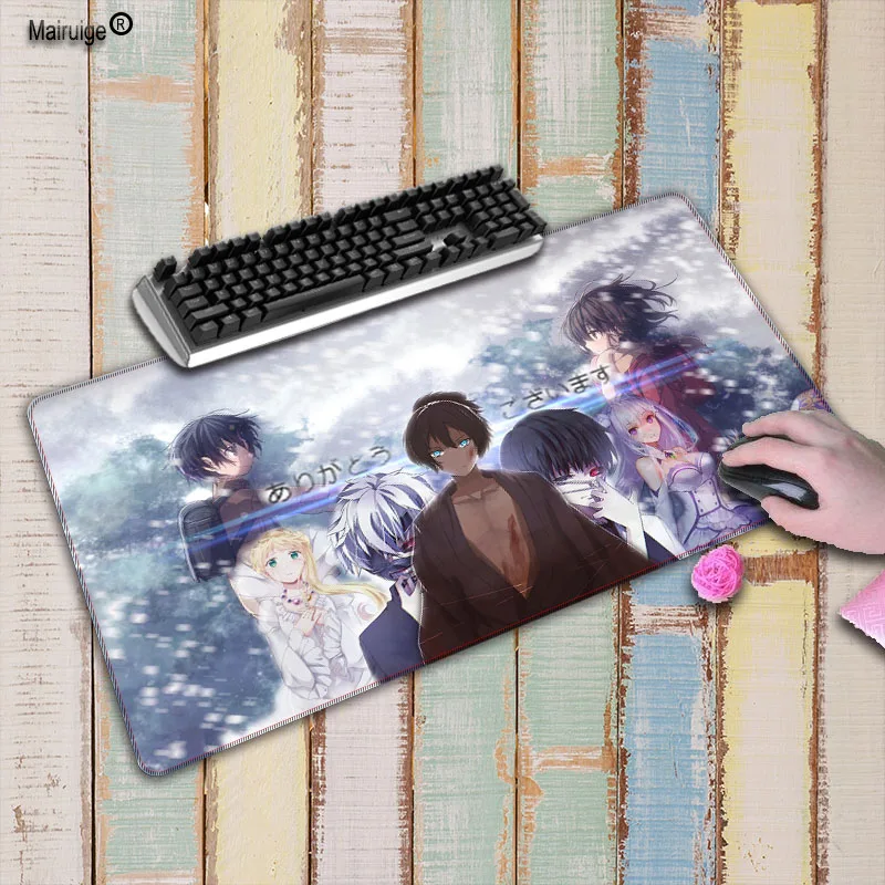  Mairuige Anime Girl Large Gaming Mouse Pad Lockedge Mouse Mat For Laptop Computer Keyboard Pad Desk