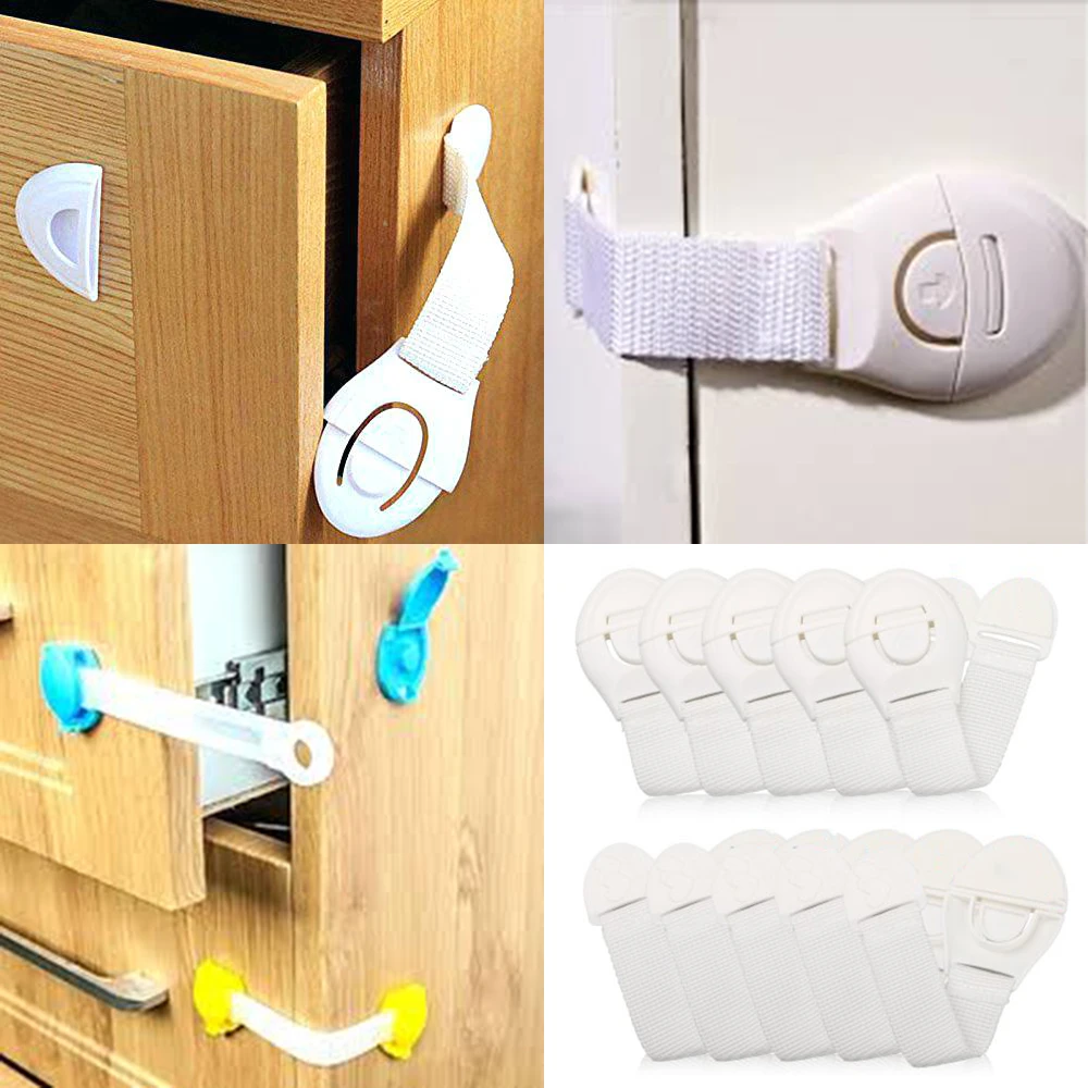 Serrure D Armoire Pour Enfants 10 Pieces Protection De Securite Portes De Placard Casiers Pour Bebes Refrigerateur Toilettes Bandes En Plastique Aliexpress