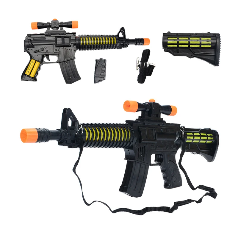 electric gun toys light vibrated submachine gun laser tag ak 47 kids