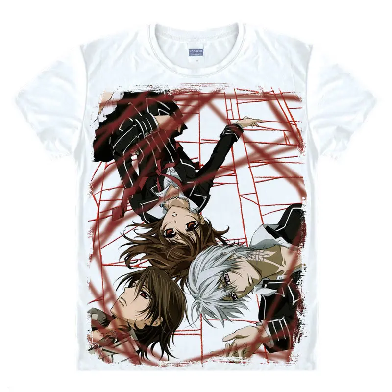 

Coolprint Japanese manga Vampire Knight T-Shirts anime shirt of Kurosu and Kuran Yuki, Cartoon Printing Shirt Japanese