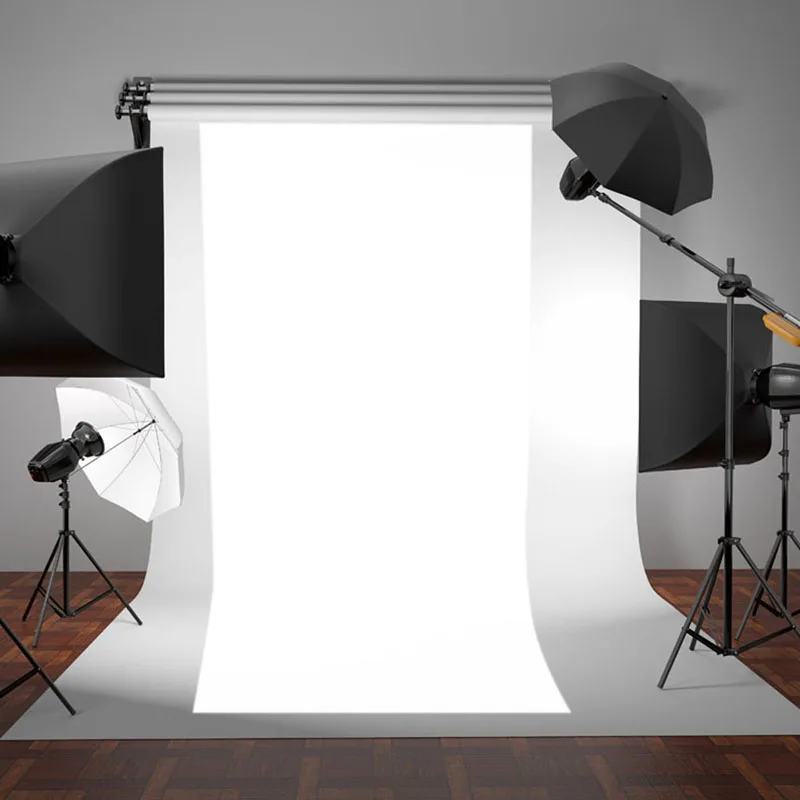 

OOTDTY New WHITE Thin Vinyl Photography Backdrop Background Studio Photo Prop Durable 3x5ft