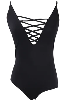 

Sexy Women One Piece Push Up Padded Bikini Bathing Suit Monokini Bikini Summer Beachwear Bandage Swimwear Solid Swimsuit 0