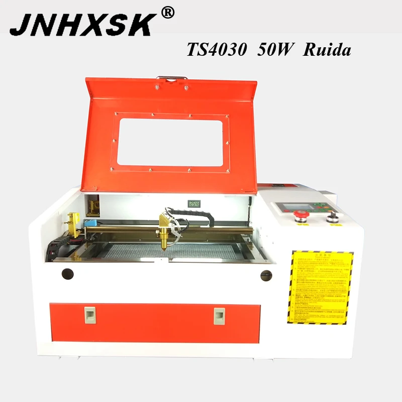 

JNHXSK co2 laser engraving with Ruida system laser engraving machine 220v / 110v diy CNC engraving machine 400*300mm work area