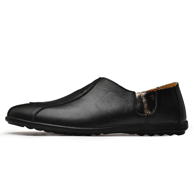 Leather Men Shoes Luxury Brand 2019 Italian Casual Mens Loafers Moccasins Breathable Slip on Black Driving Leather Men Shoes Luxury Brand 2019 Italian Casual Mens Loafers Moccasins Breathable Slip on Black Driving Shoes Plus Size 38-47