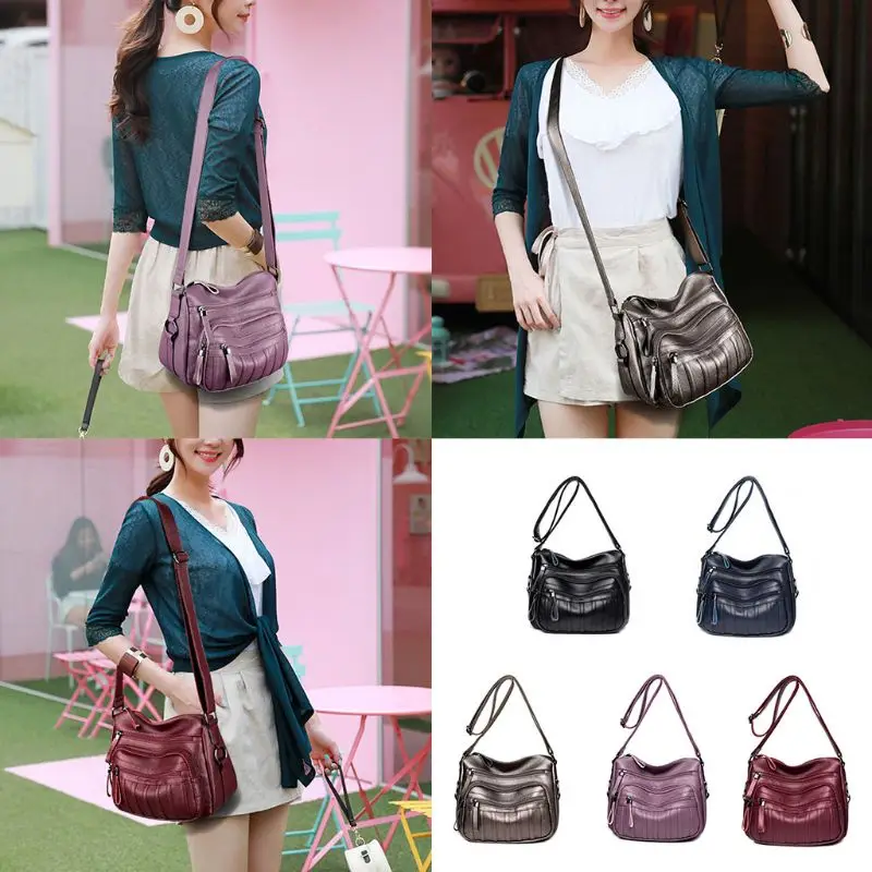 

Women Crossbody Leather Sling Shoulder Bag Tote Purse Handbag Messenger Satchel