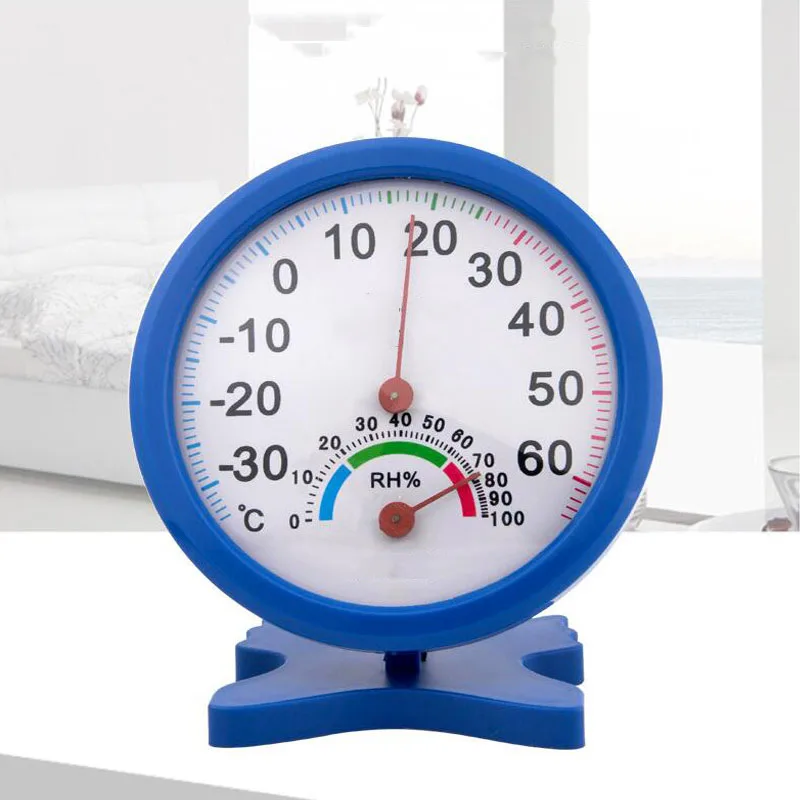 

Round Double Dial Thermometer Hygrometer Indoor And Outdoor Thermometer Hygrometer Induction Pointer -20C-50C