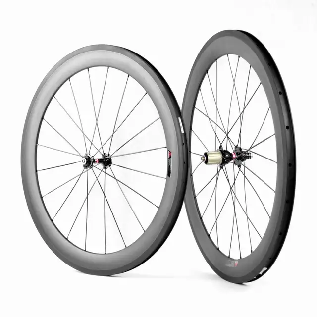 Cheap Lightest carbon bike wheels clincher toray T700 cycling wheelset 60mm aro bike carbono basalt suface deep section rim alloy hubs