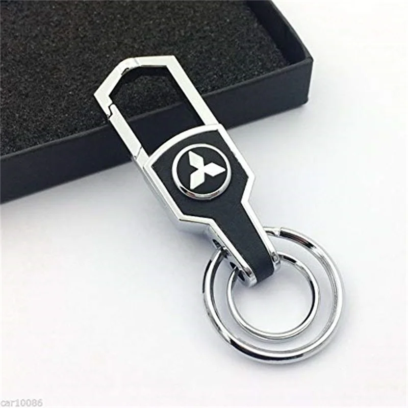 

Zinc alloy Car Logo Keychain key ring For Mitsubishi