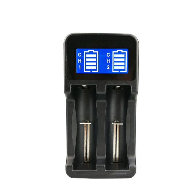 LCD Display With 2 Slots Smart Intelligent Battery Charger for 26650 22650 20700 21700 18650 Battery Rechargeable Batteries H40  (6)