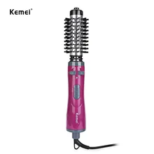 Kemei профессиональная Автоматическая вращающаяся электрическая расческа для волос, фен, палочка для завивки волос, утюжок, инструменты для укладки, европейская вилка