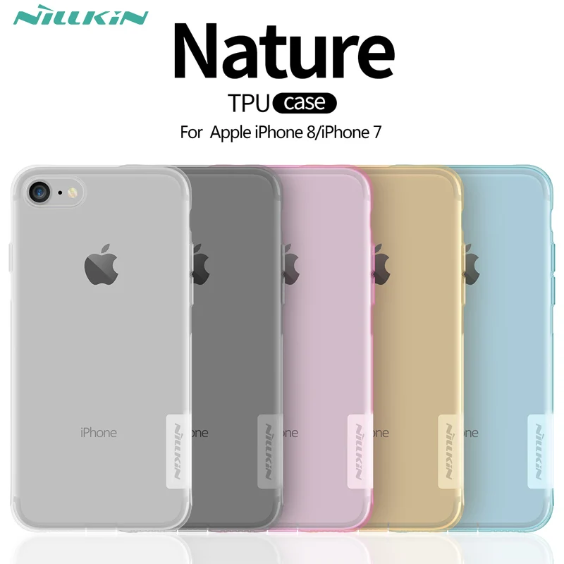 Чехол Nillkin nature для iphone 8 прозрачный мягкий Силиконовый ТПУ защитный чехол Apple 7 4