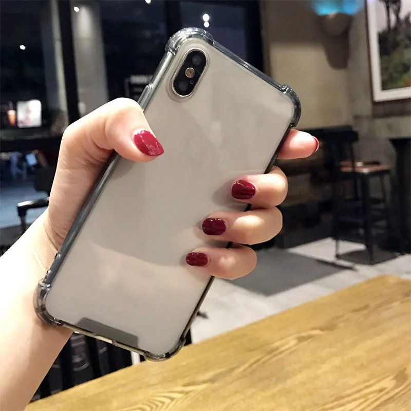 Чехол для iPhone 7 ультратонкий прозрачный акриловый жесткий защитный чехол бампер