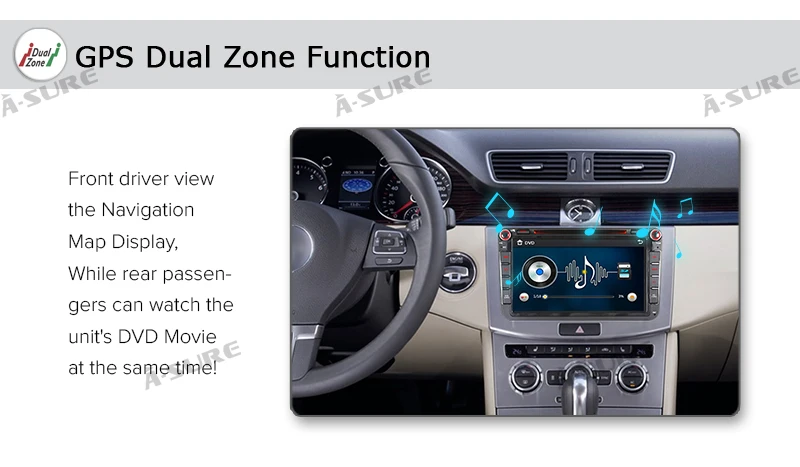 Discount A-Sure 8 Inch Car Radio GPS DVD Player For Volkswagen VW Passat Skoda T5 Polo Sharan TOURAN TIGUAN GOLF 5 6 Seat SKODA 17