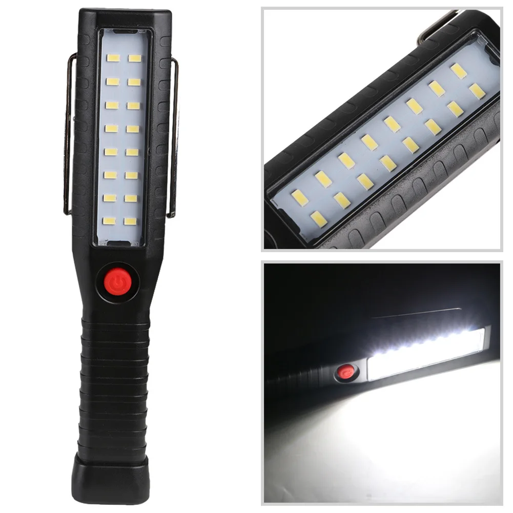 Pre-owned Chance of  LED Flashlight USB Rechargeable Working Lamp With Hook Magnet Torch Light for Home Camping Emergenc