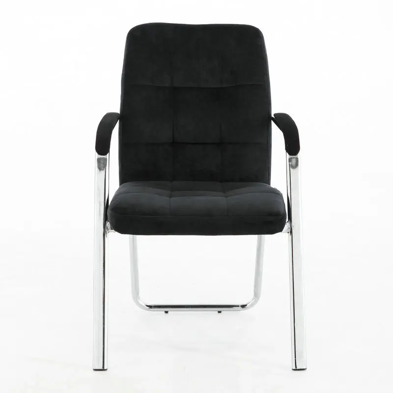Простой современный стиль офисное кресло для переговорной супер мягкая фланелевая ткань компьютерное кресло крепкое стальное офисное кресло с каркасом