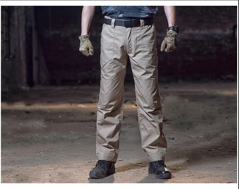 Легкие свободные городские тактические армейские штаны мужские весенне-осенние тренировочные хлопковые длинные брюки большого размера