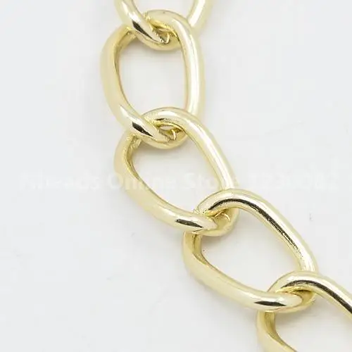

Decorative Chain Aluminium Twisted Chains Curb Chains, Golden, 15x10x2mm