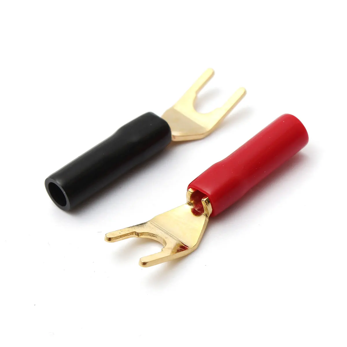 SWILET 4 шт. позолоченная тюнинговая вилка Banana Y Spade Solderless Акустический кабель