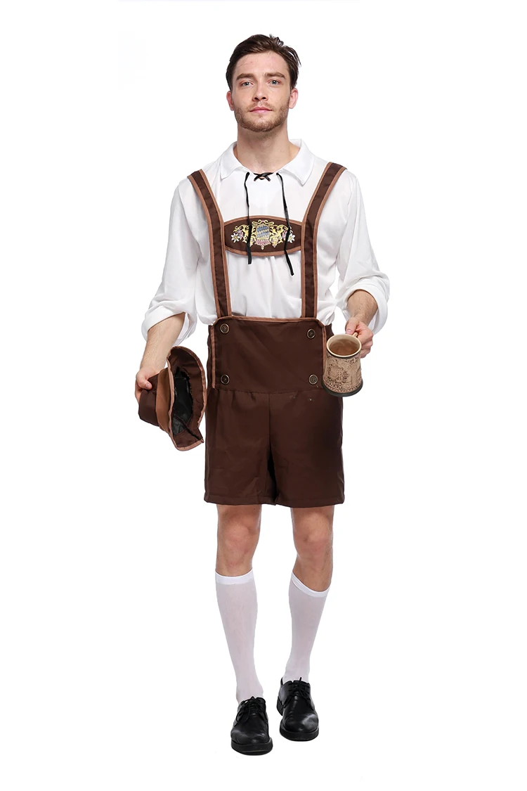 Горячее пиво oktoberfest костюм немецкое пиво фестиваль костюм Взрослый мужской Хэллоуин Карнавал пиво костюмы для косплея