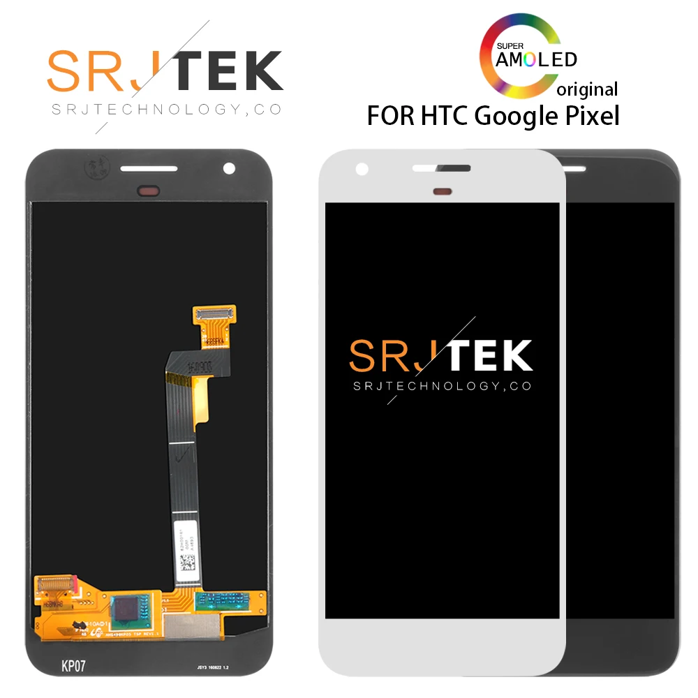 

No Dead Pixel ORIGINAL 5.0 " Display For HTC Google Pixel LCD Nexus S1 Display Touch Screen Digitizer Replacement Black White