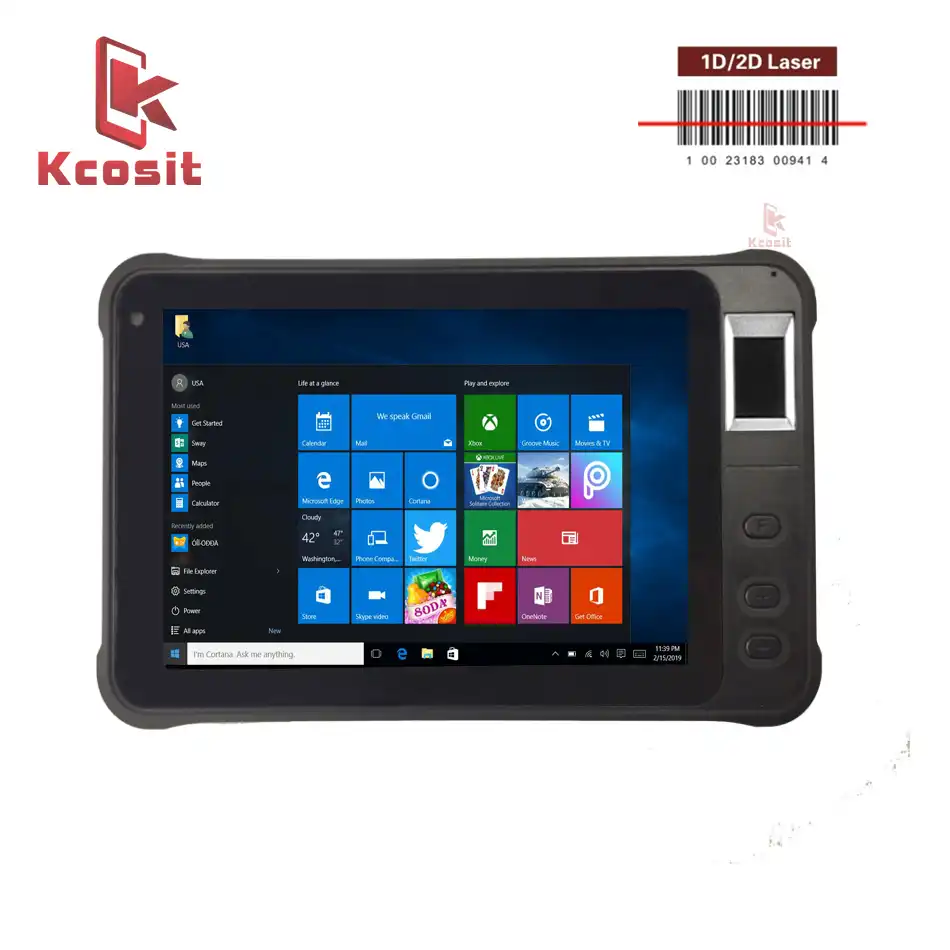 中国 19 K75 バーコードリーダー 2d Windows ハンドヘルド Pos 端末タブレット携帯ポータブルワイヤレススキャナデジタル指紋 Pda スキャナー Aliexpress